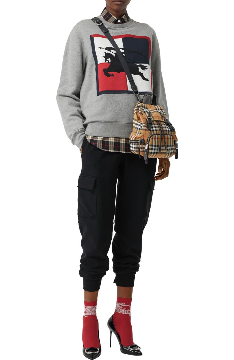 Burberry Small Rucksack Vintage Check Nylon Backpack, Alternate, color,