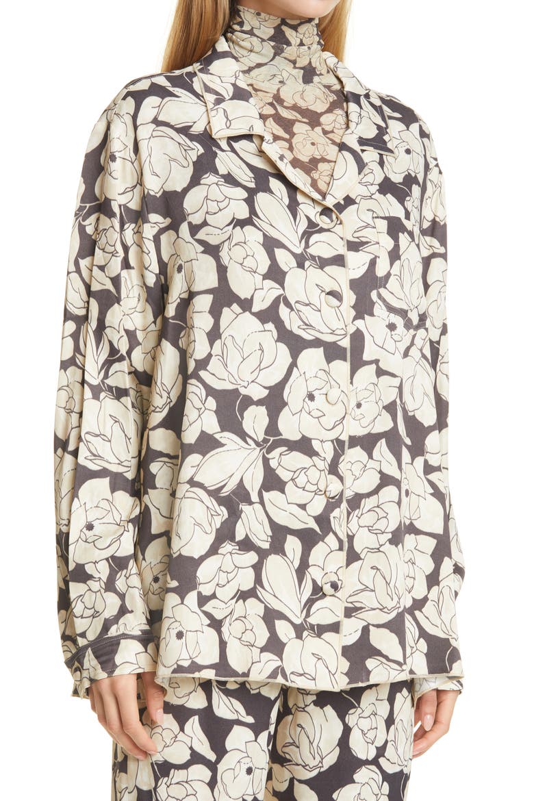 Oona Print Shirt, Alternate, color, PORCELAIN ROSE