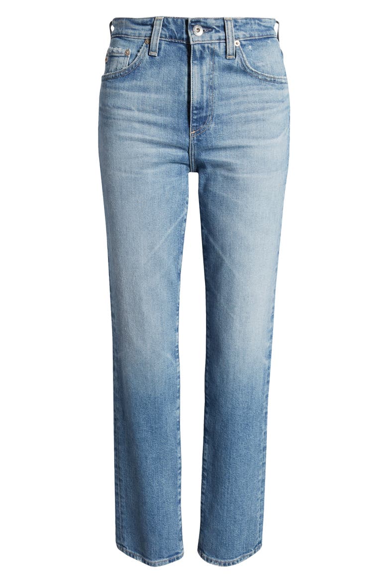 Saige High Waist Straight Leg Jeans, Alternate, color, 19 YEARS SUBURBIA