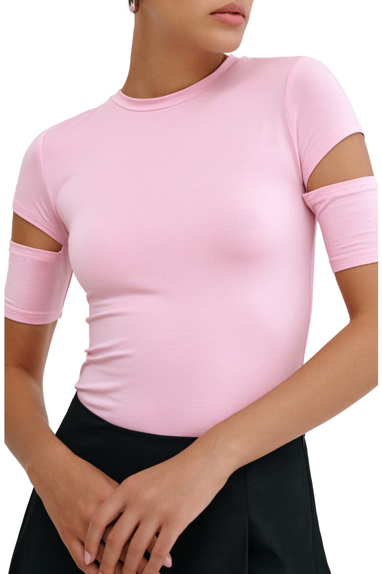 Esme Sleeve Cutout Top, Main, color, MAUVE