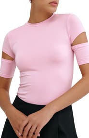 Marcella Esme Sleeve Cutout Top