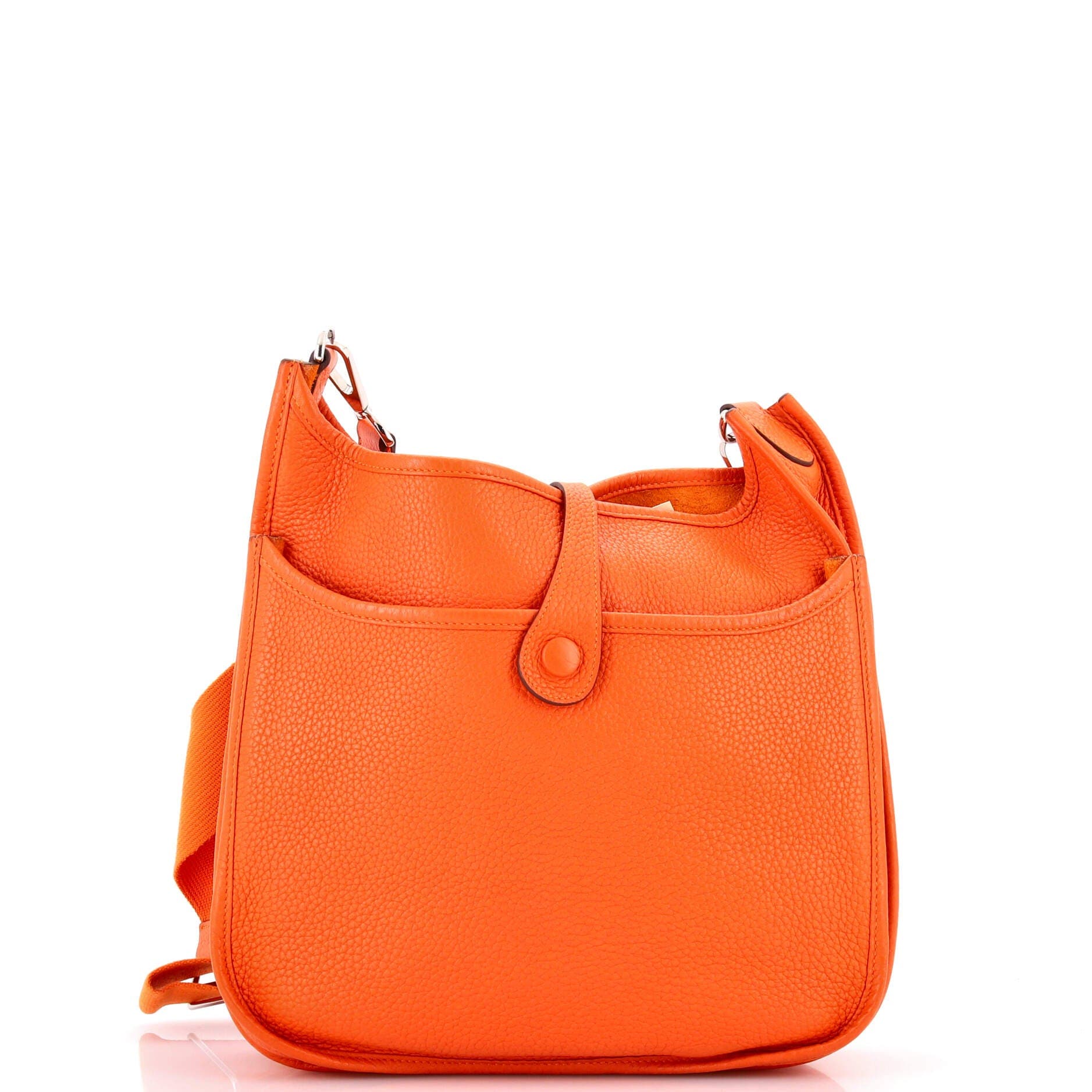 Pre-Owned Hermes Evelyne Bag Gen III Clemence PM, Alternate, color, Feu