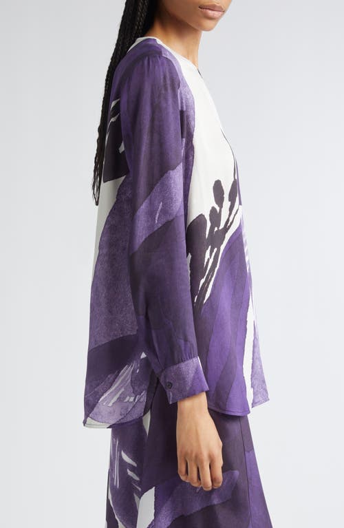 Marimekko Kovertaa Kylm Nkukka Floral Top In Purple