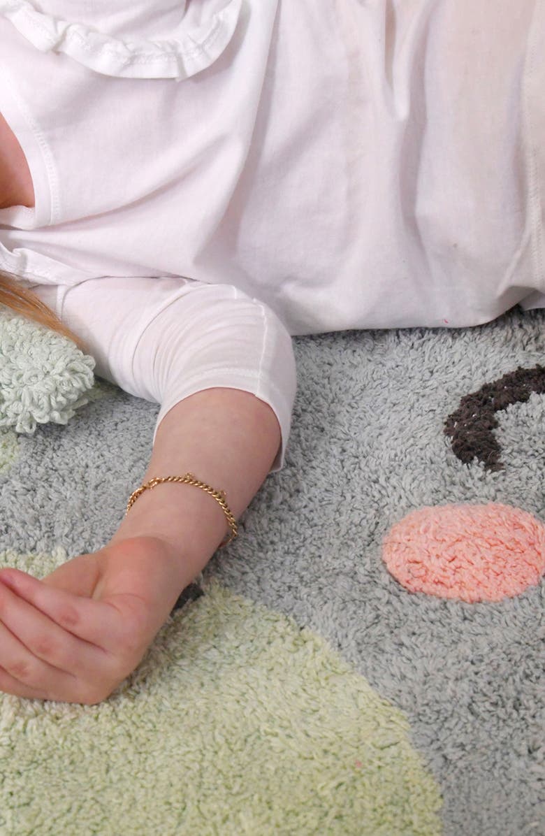 Lorena Canals You're My Sunshine Washable Cotton Blend Rug, Alternate, color, Blue