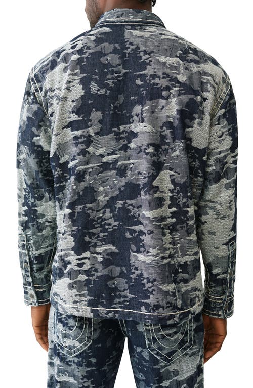 True Religion Men's Jacquard Super T Western Shirt In Blue