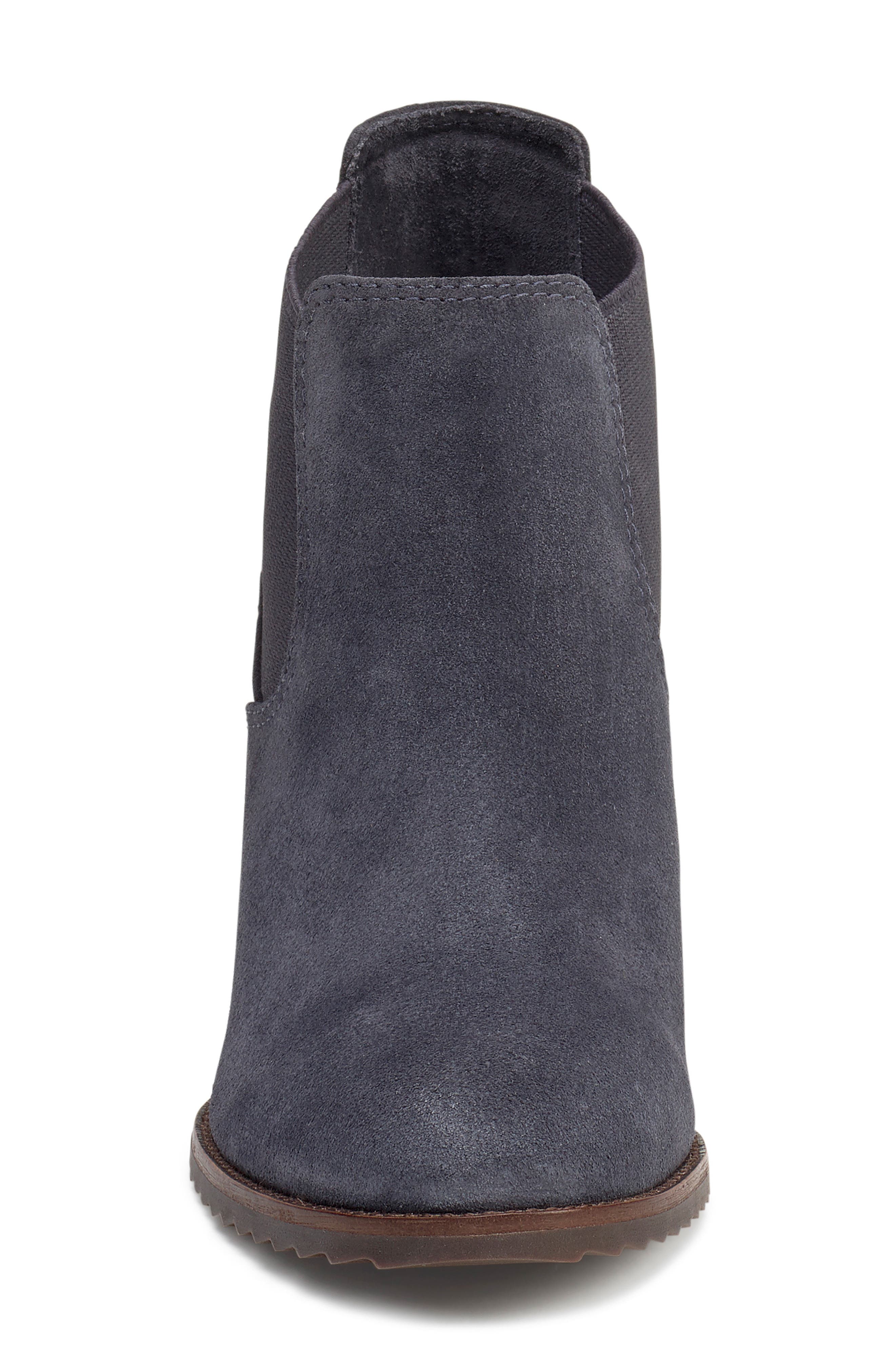 Tatum Wedge Bootie, Alternate, color, INDIGO SUEDE