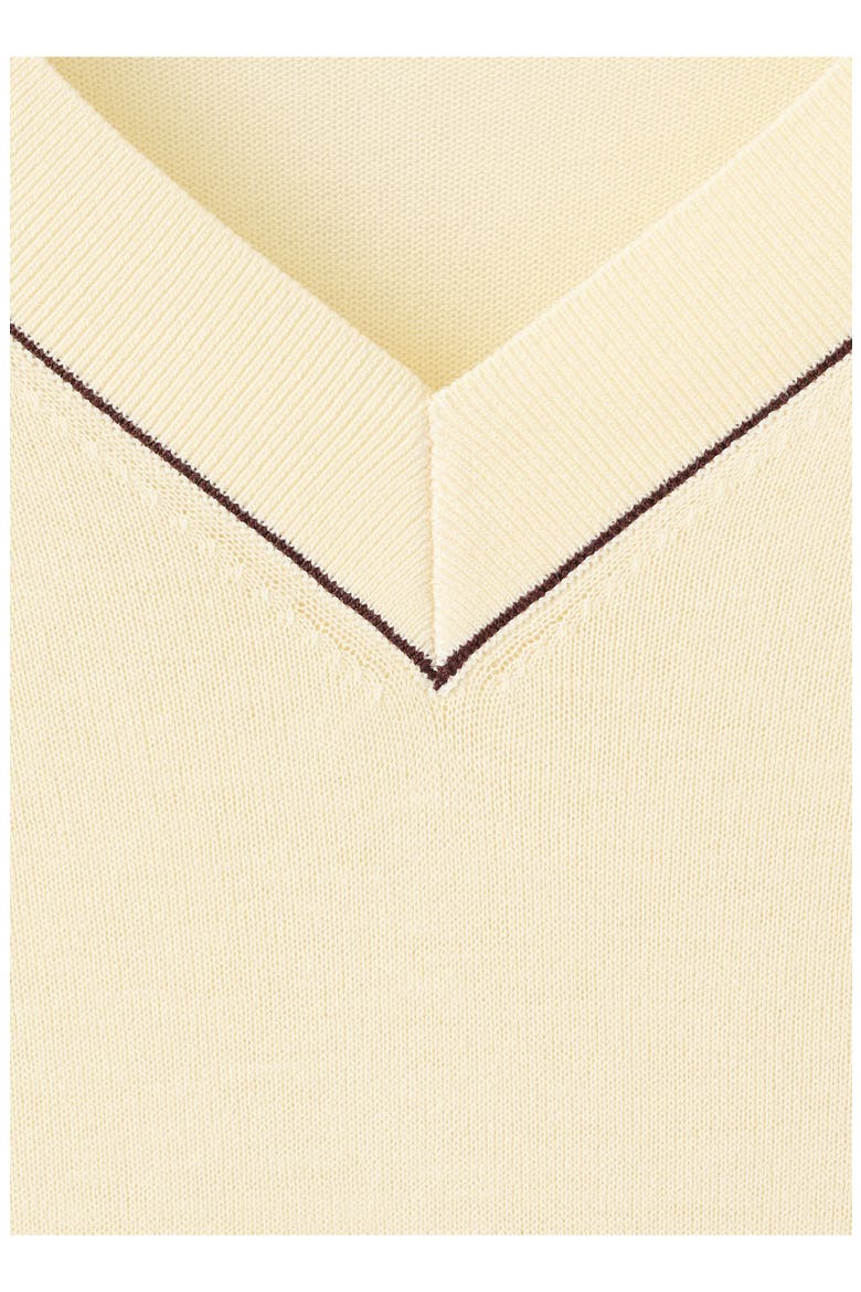 Bert Jersey V-Neck Sweater, Alternate, color, PASTEL YELLOW