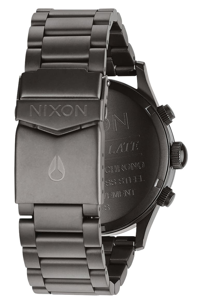Sentry Chronograph Bracelet Watch, 42mm, Alternate, color, ALL GUNMETAL
