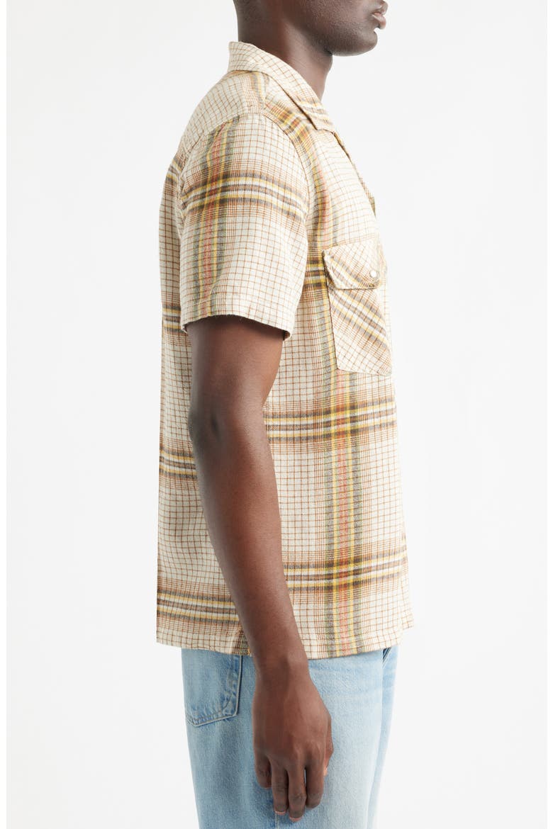 <p>Whippersnapper Short Sleeve Snap-Up Shirt</p>, Alternate, color, WHITE WASH GRID PLAID