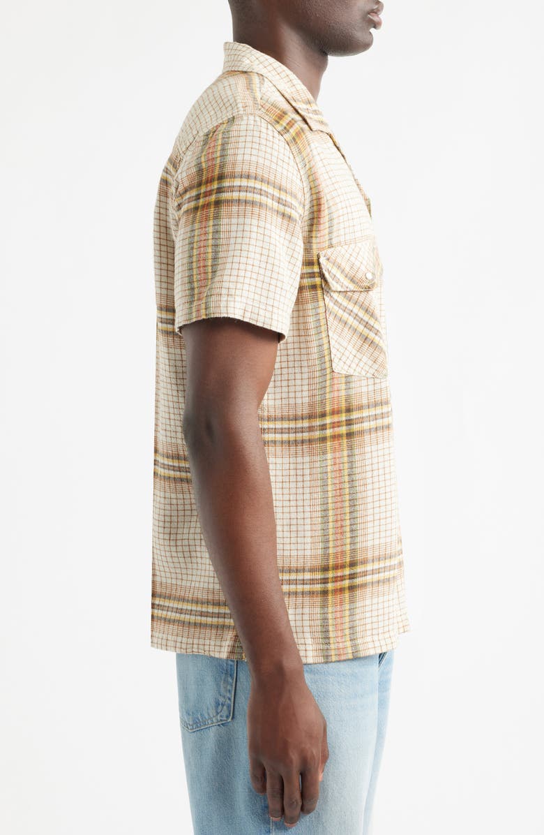 Seager Co <p>Whippersnapper Short Sleeve Snap-Up Shirt</p>, Alternate, color, White Wash Grid Plaid