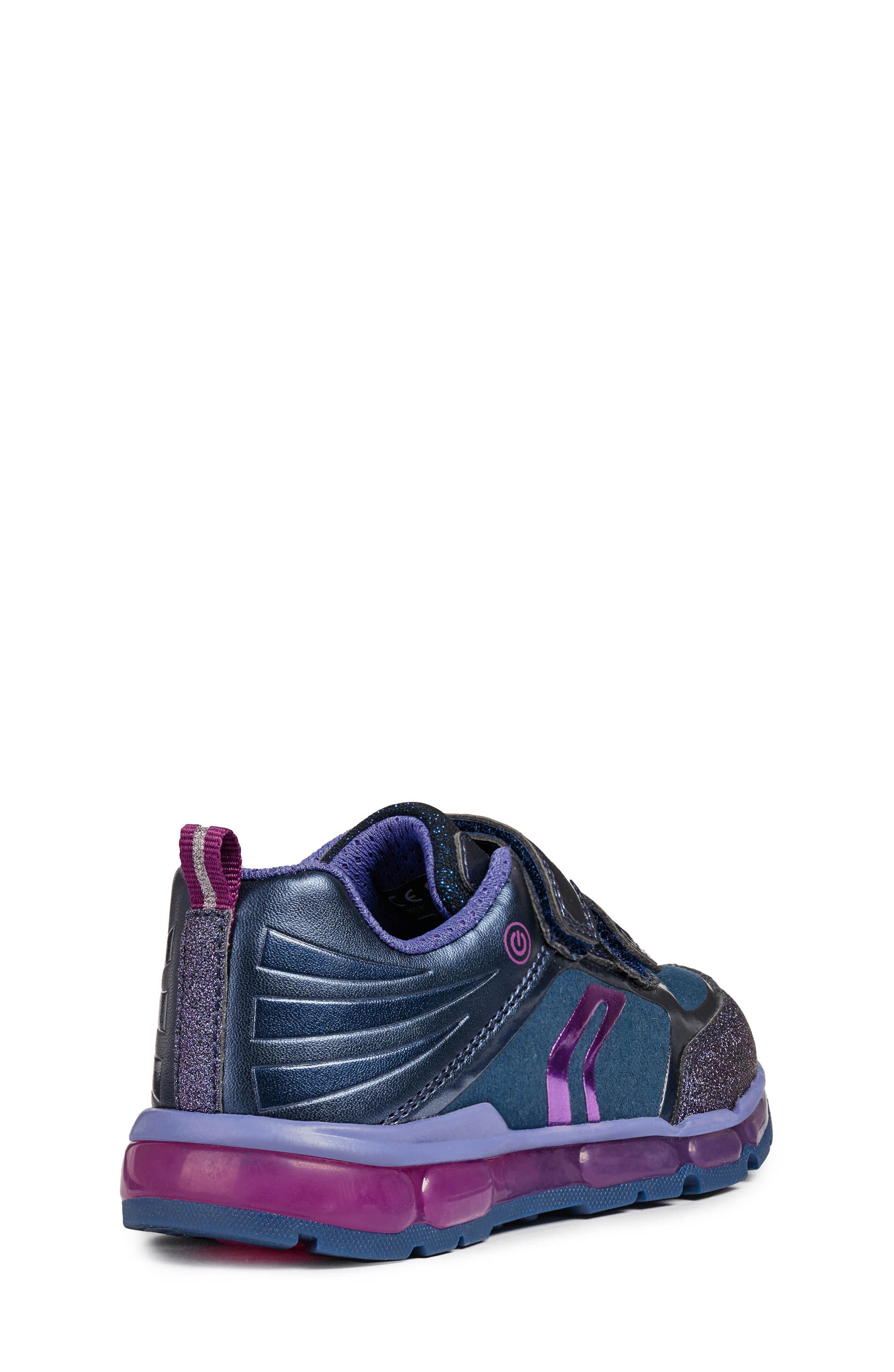 Geox Android Light-Up Glitter Sneaker, Alternate, color, 