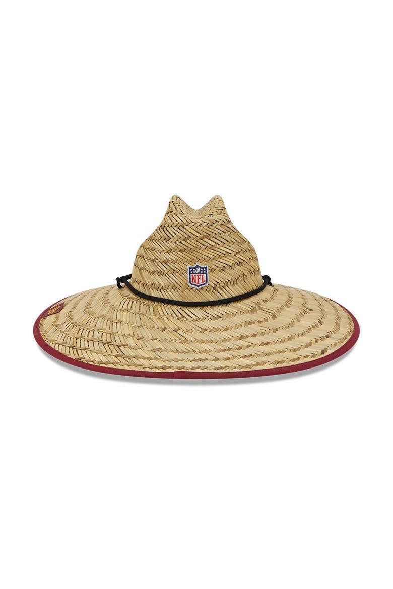 Men's New Era Natural Washington Commanders 2022 NFL Training Camp Official Straw Lifeguard Hat, Alternate, color, Natural