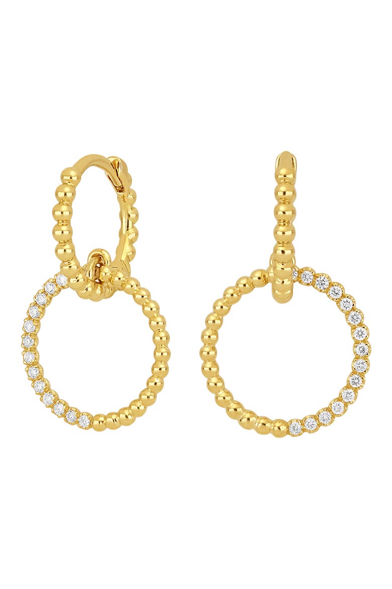 Mykonos Diamond Drop Earrings - 0.12ct. (Nordstrom Exclusive), Main, color, 18K YELLOW GOLD