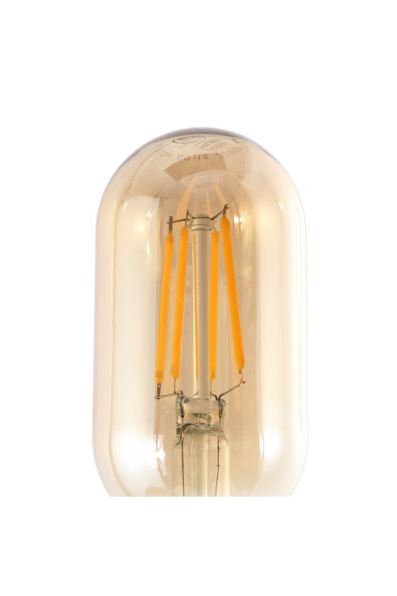 Industrial Non-Dimmable T45-4W LED Edison Bulbs with E26 Base, 80+ CRI, Warm White 2700K, 350 Lumens, Tinted Amber, Alternate, color, Amber