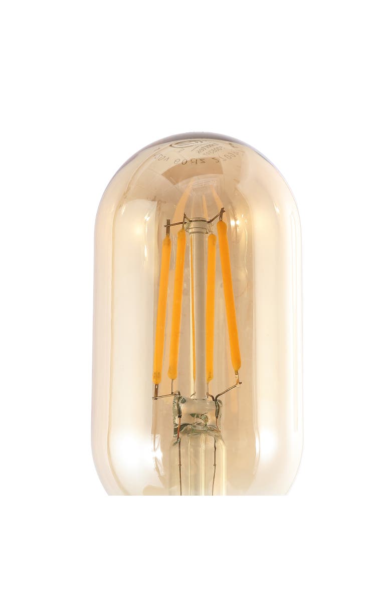 JONATHAN Y Industrial Non-Dimmable T45-4W LED Edison Bulbs with E26 Base, 80+ CRI, Warm White 2700K, 350 Lumens, Tinted Amber, Alternate, color, Amber