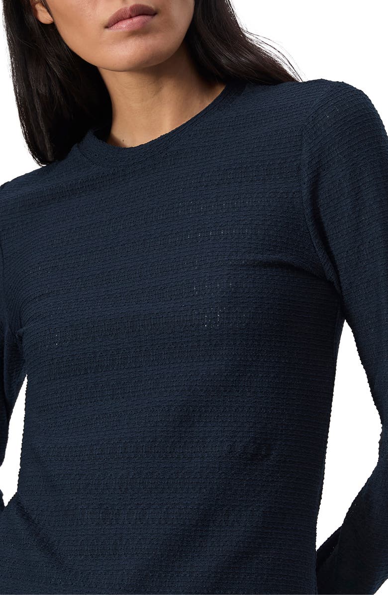 rag & bone Julia Textured Crewneck Top, Alternate, color, Sail