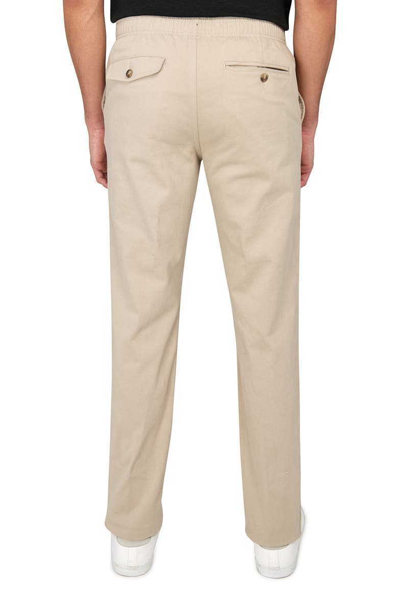 Slim Fit Solid Drawstring Pants, Alternate, color, KHAKI
