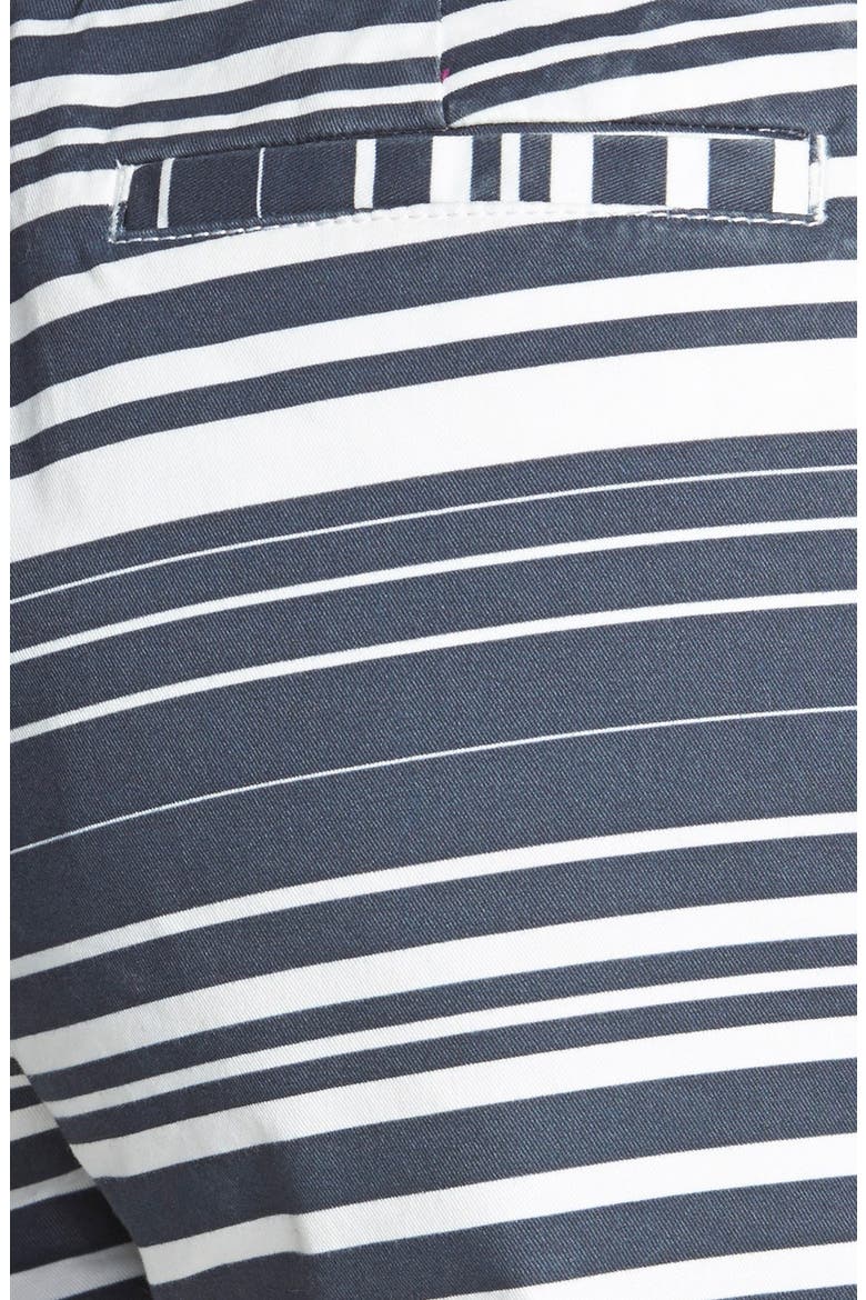 Clean Front Shorts, Alternate, color, NAVY- WHITE STRIPE