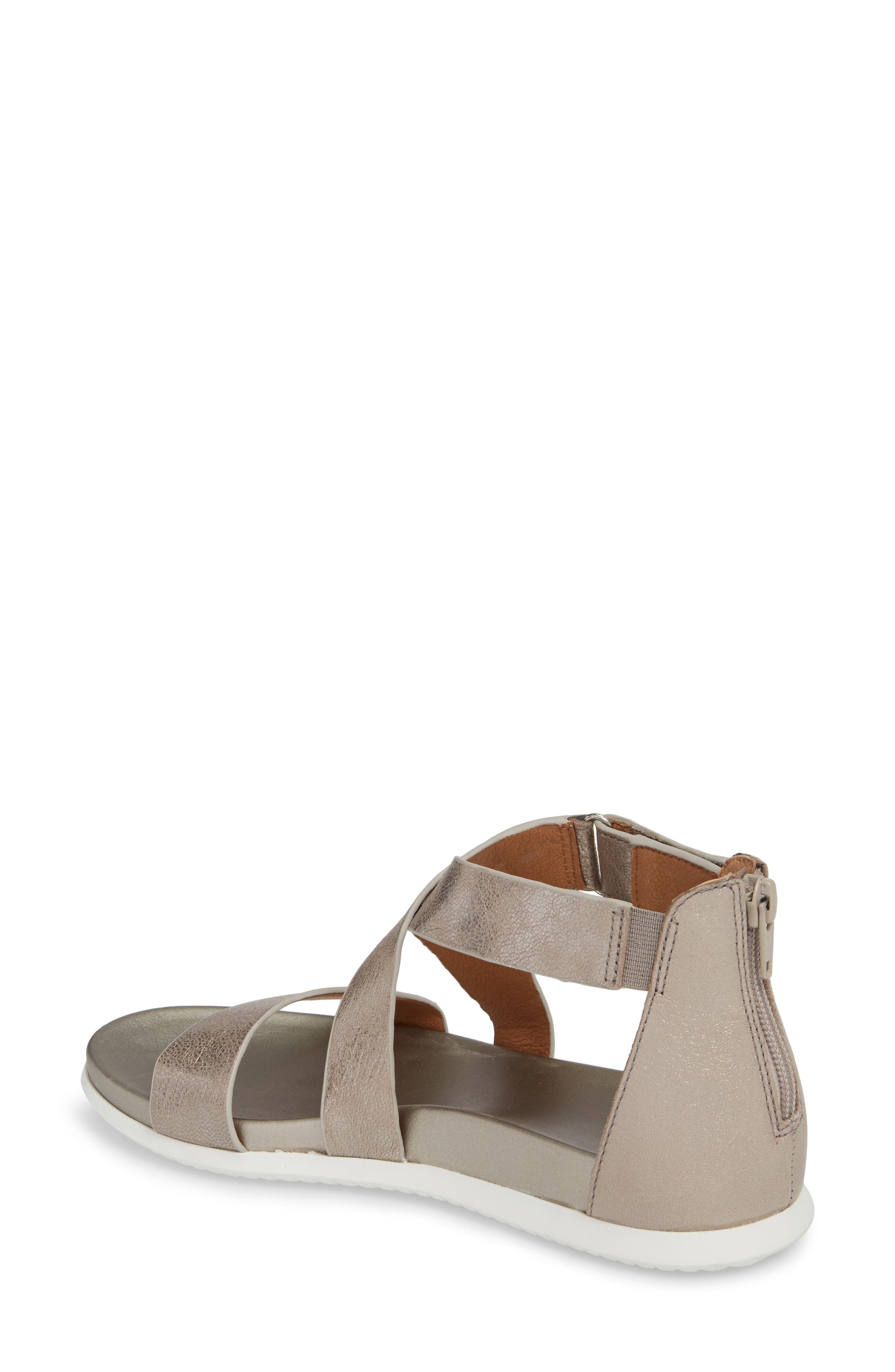 Fiora Sandal, Alternate, color, ANTHRACITE LEATHER