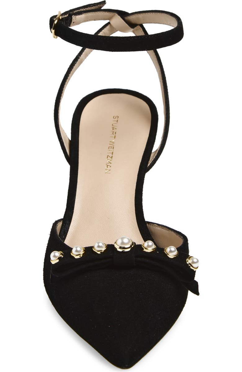 Stuart Weitzman Luella Ankle Strap Pump, Alternate, color, Black