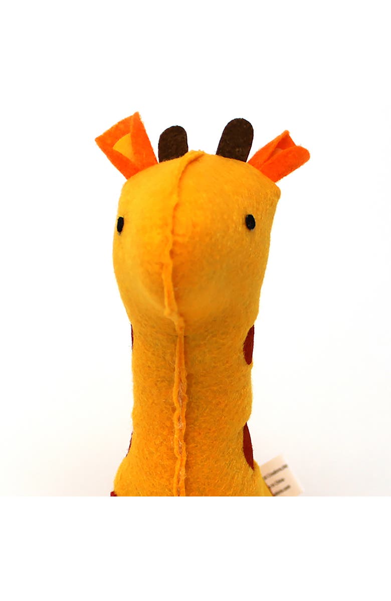 Jack Rabbit Creations Felt Rolling toy Giraffe, Alternate, color, Yellow