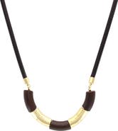 OLIVIA WELLES Kamlyn Wood Necklace