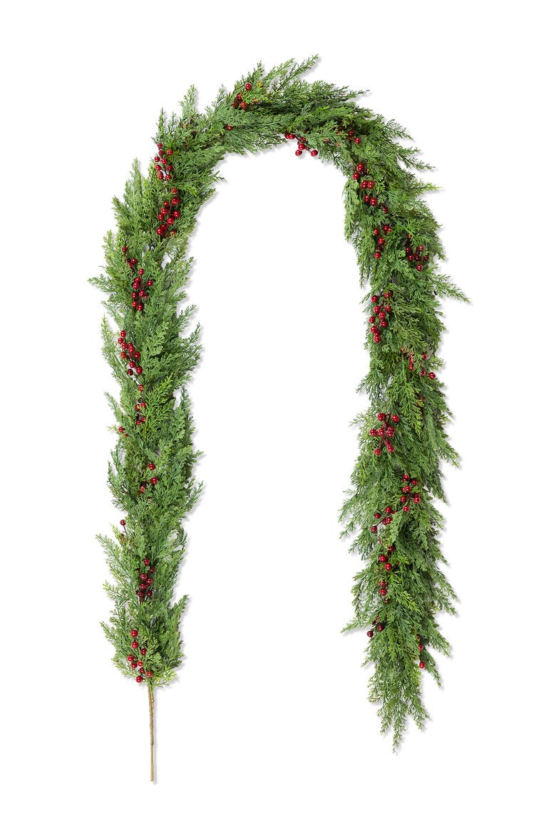 9ft Christmas PE Dripping Garland Real Touch, Main, color, Green