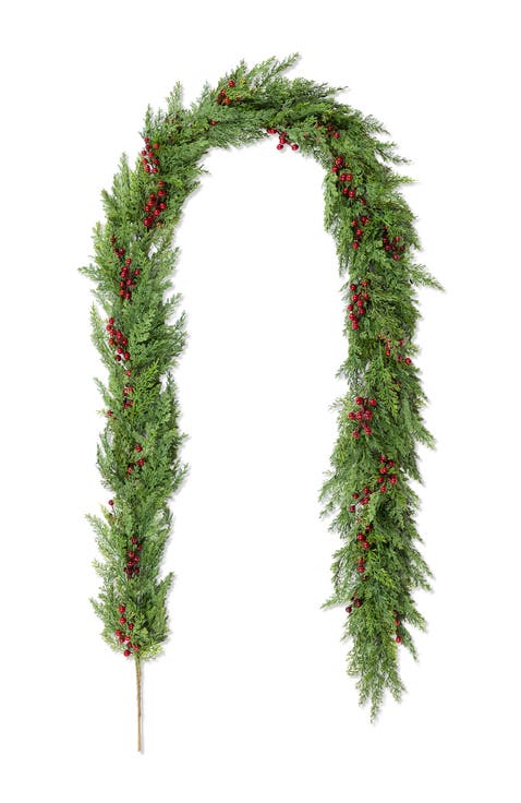9ft Christmas PE Dripping Garland Real Touch