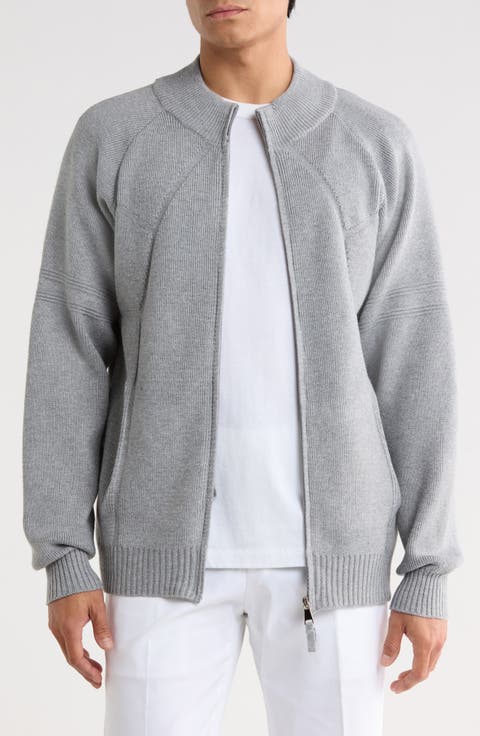 Mock Neck Zip Sweater