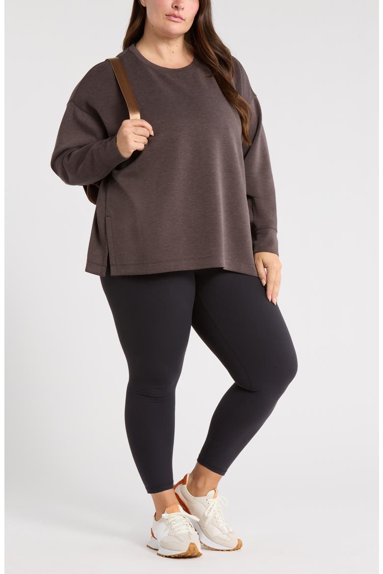 Soft Luxe Tunic, Alternate, color, BROWN MOLE HEATHER