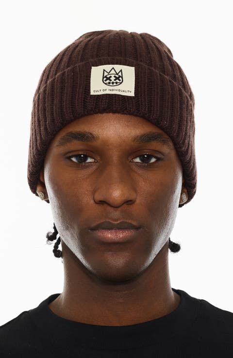 Rib Cuff Wool Blend Beanie
