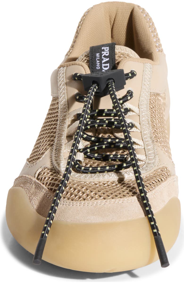 Prada Speedrock Mixed Media Sneaker, Alternate, color, Deserto