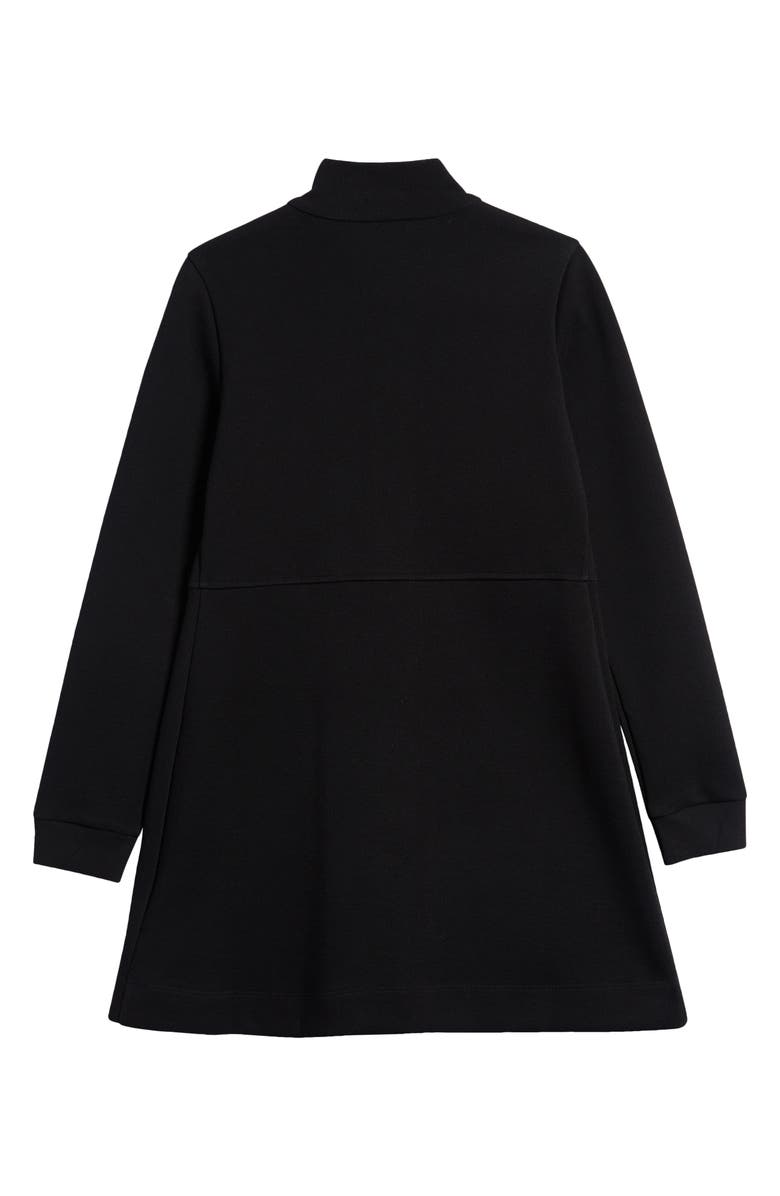 Moncler Kids' Long Sleeve Piqué Dress, Alternate, color, 