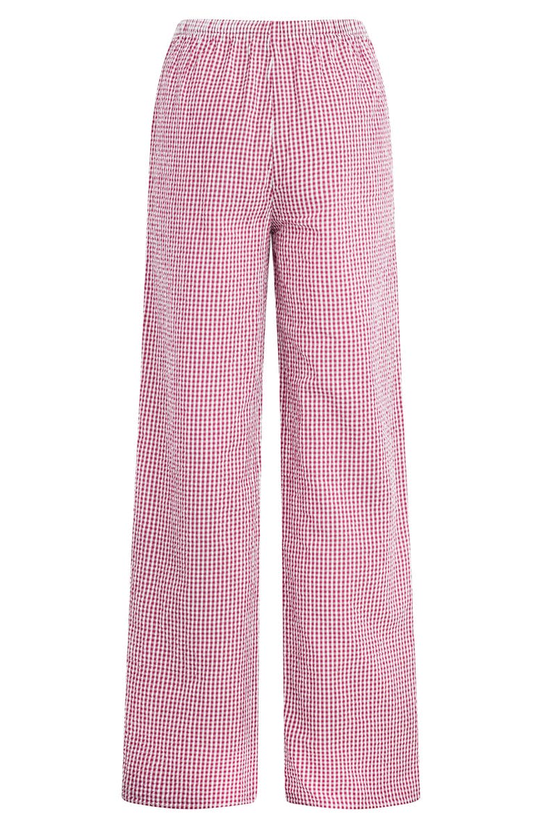 Favorite Daughter The Everything Straight Leg Pants, Alternate, color, Raspberry/ White