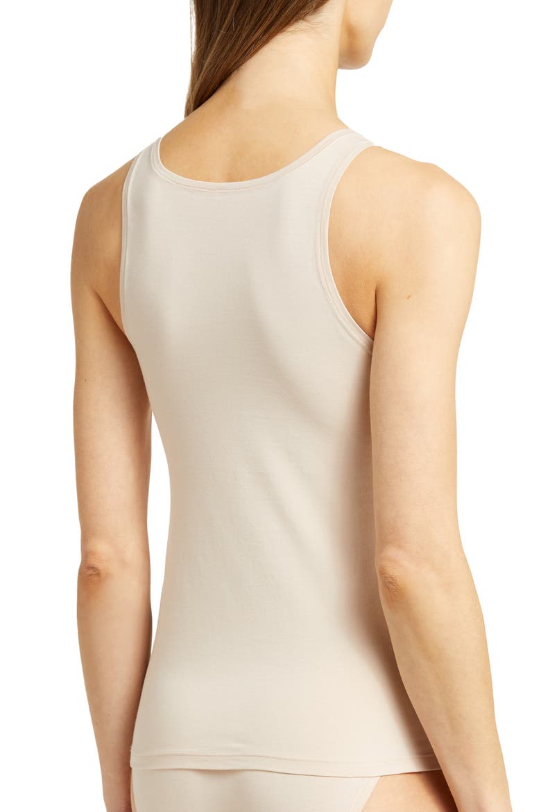 Understated Cotton Blend Tank, Alternate, color, SAND