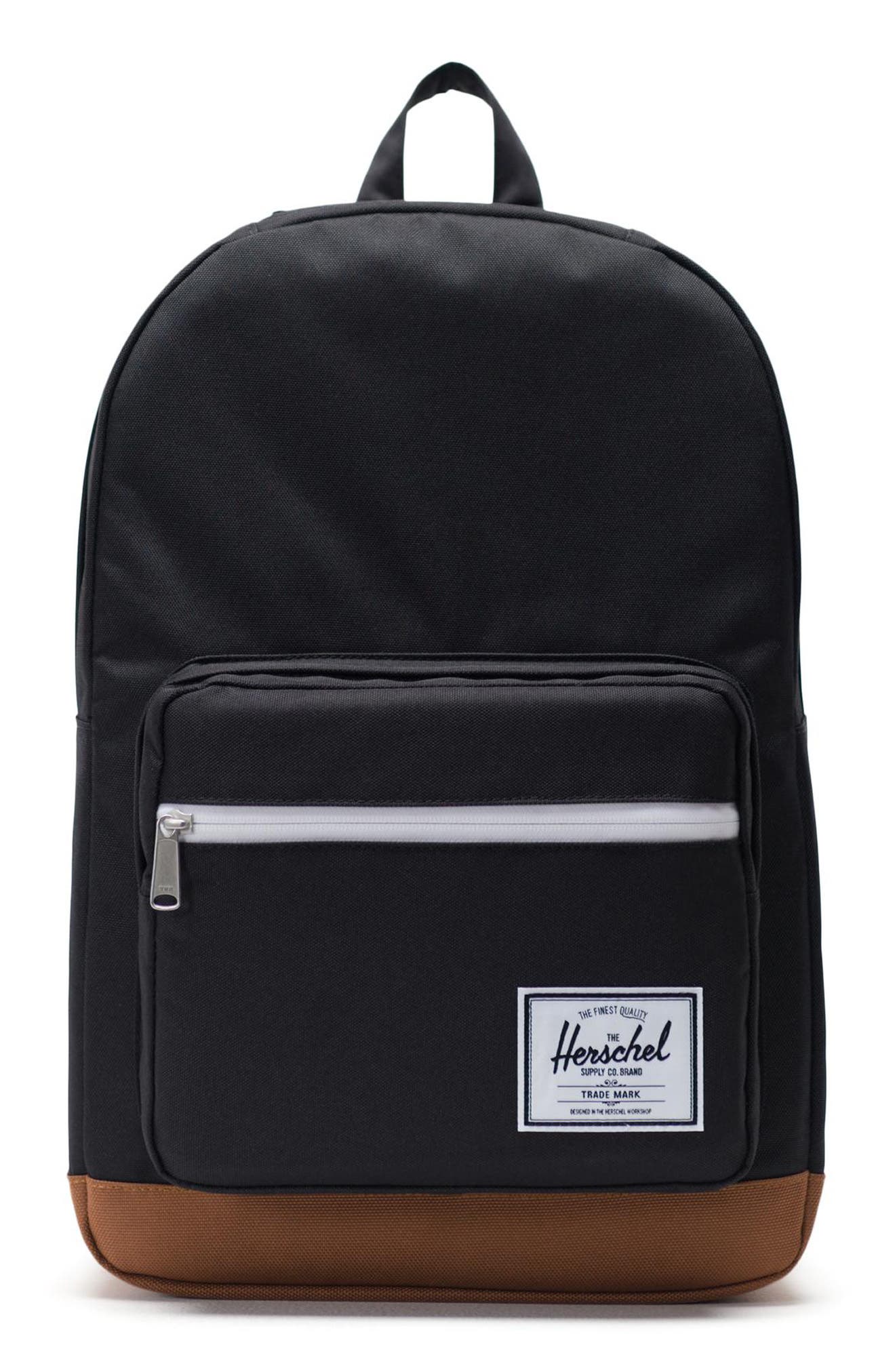 Herschel Supply Co. Pop Quiz Backpack in Black/Saddle Brown 