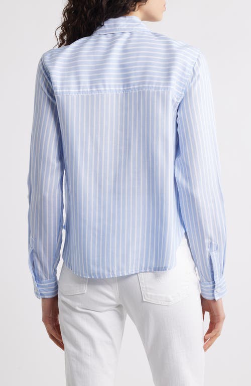 BEACHLUNCHLOUNGE BEACHLUNCHLOUNGE FALLON CROP BUTTON-UP SHIRT