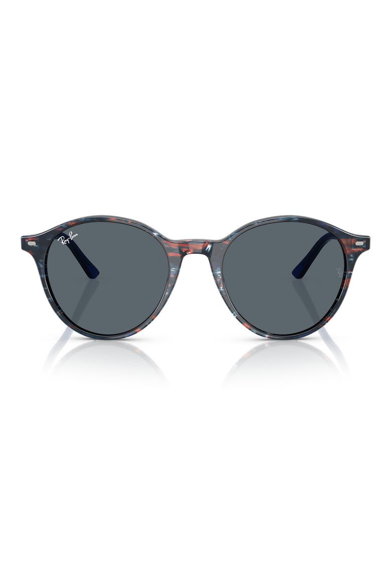 Phantos 53mm Round Sunglasses, Main, color, BLUE