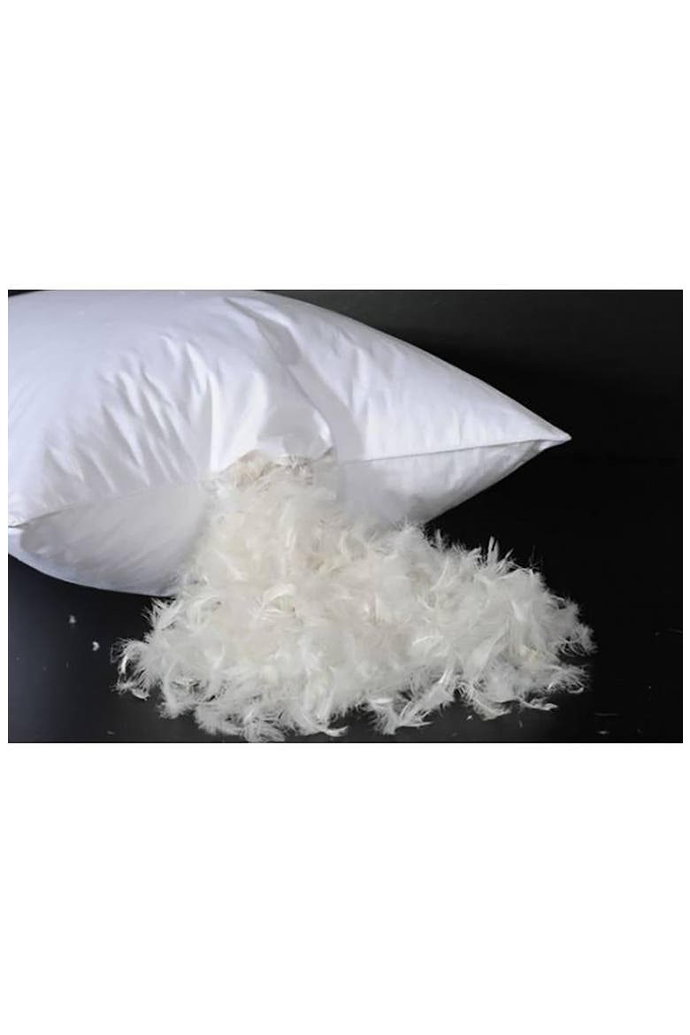 Set of 2 Feather Fill Cotton Bed Pillows, Alternate, color, NATURAL