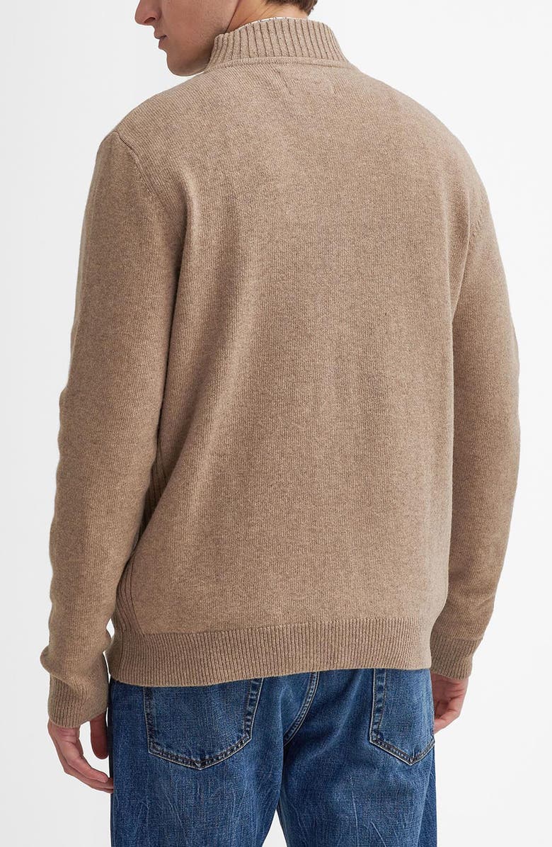 Barbour Wool Zip Cardigan, Alternate, color, 