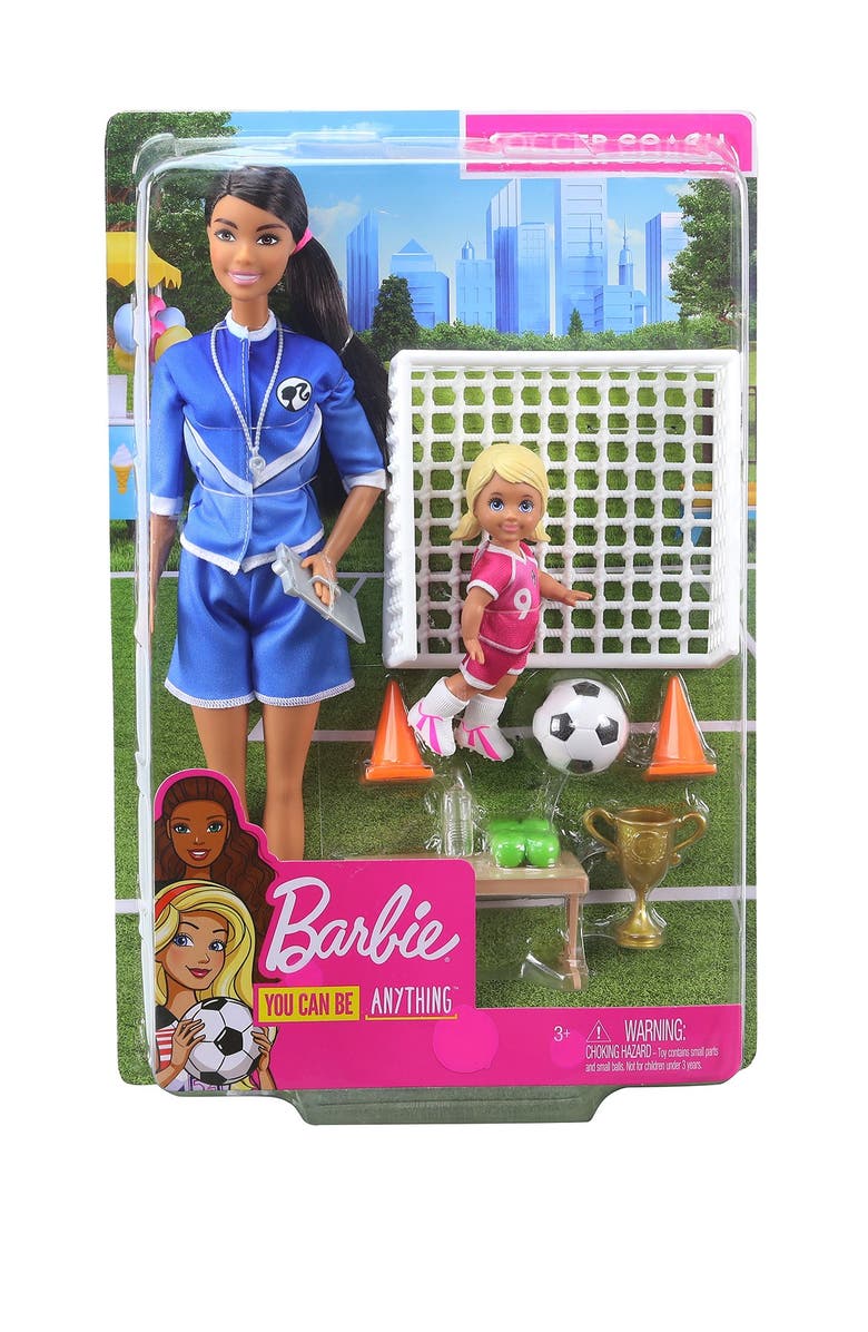 Mattel Barbie(R) Soccer Coach Doll Playset, Main, color, 