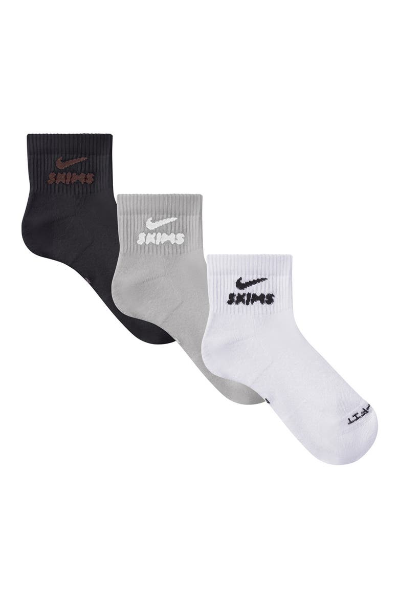 Dri-Fit Quarter Crew Socks 3-Pack, Alternate, color, SN(OB)/HTG(SN)/OB(DKS)