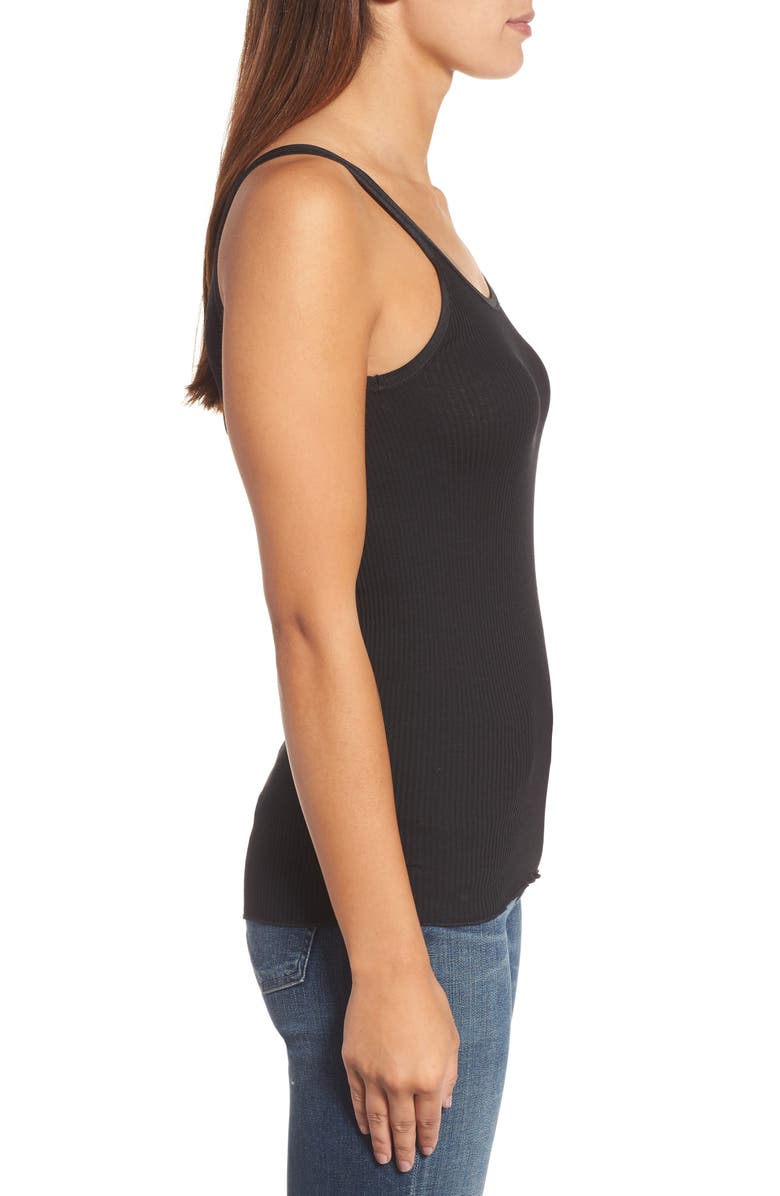 Rosemunde Silk & Cotton Ribbed Tank, Alternate, color,