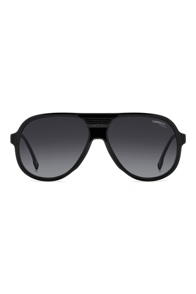 C Sport 59mm Gradient Shield Sunglasses, Main, color, BLACK/ GREY SF POLAR