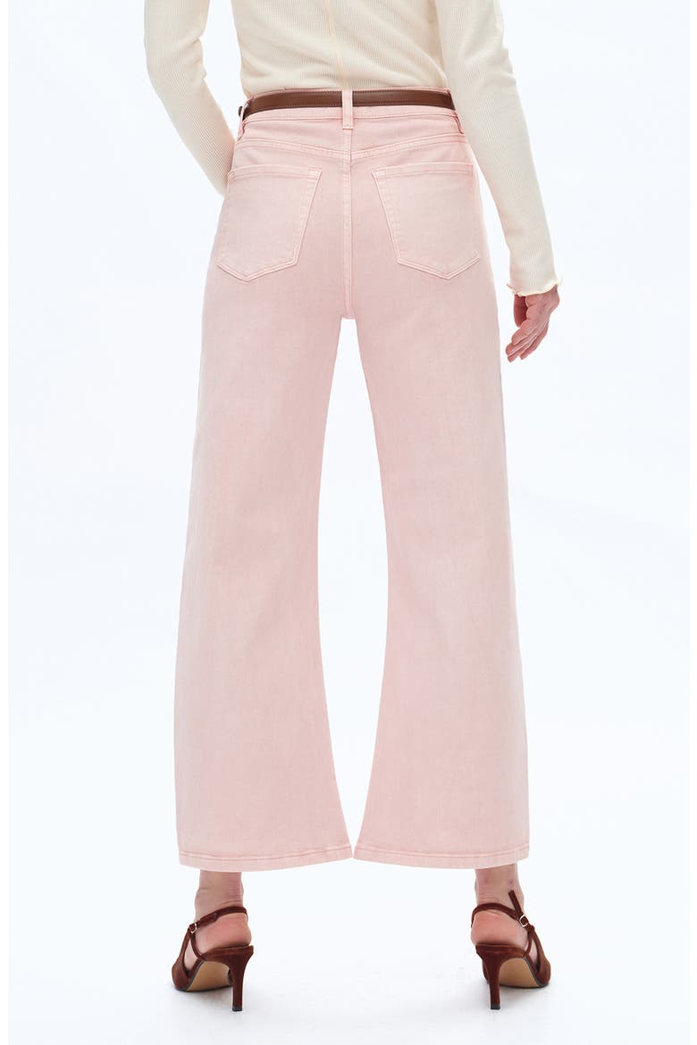 Mid Rise Barrel Jeans, Alternate, color, PEARL PINK