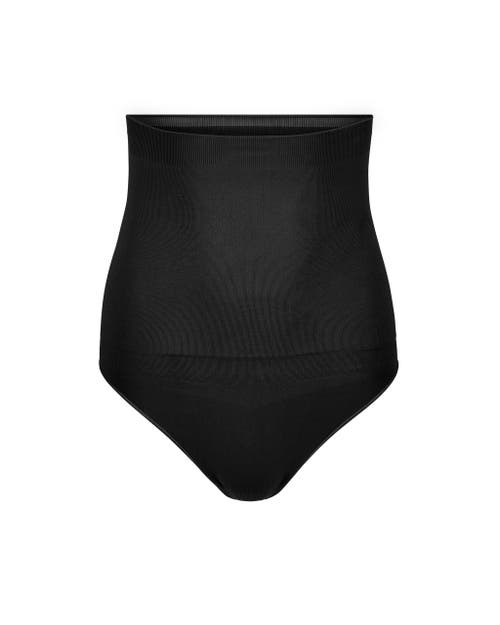 Adore Me Riya High-waisted Smoothing Thong In Black