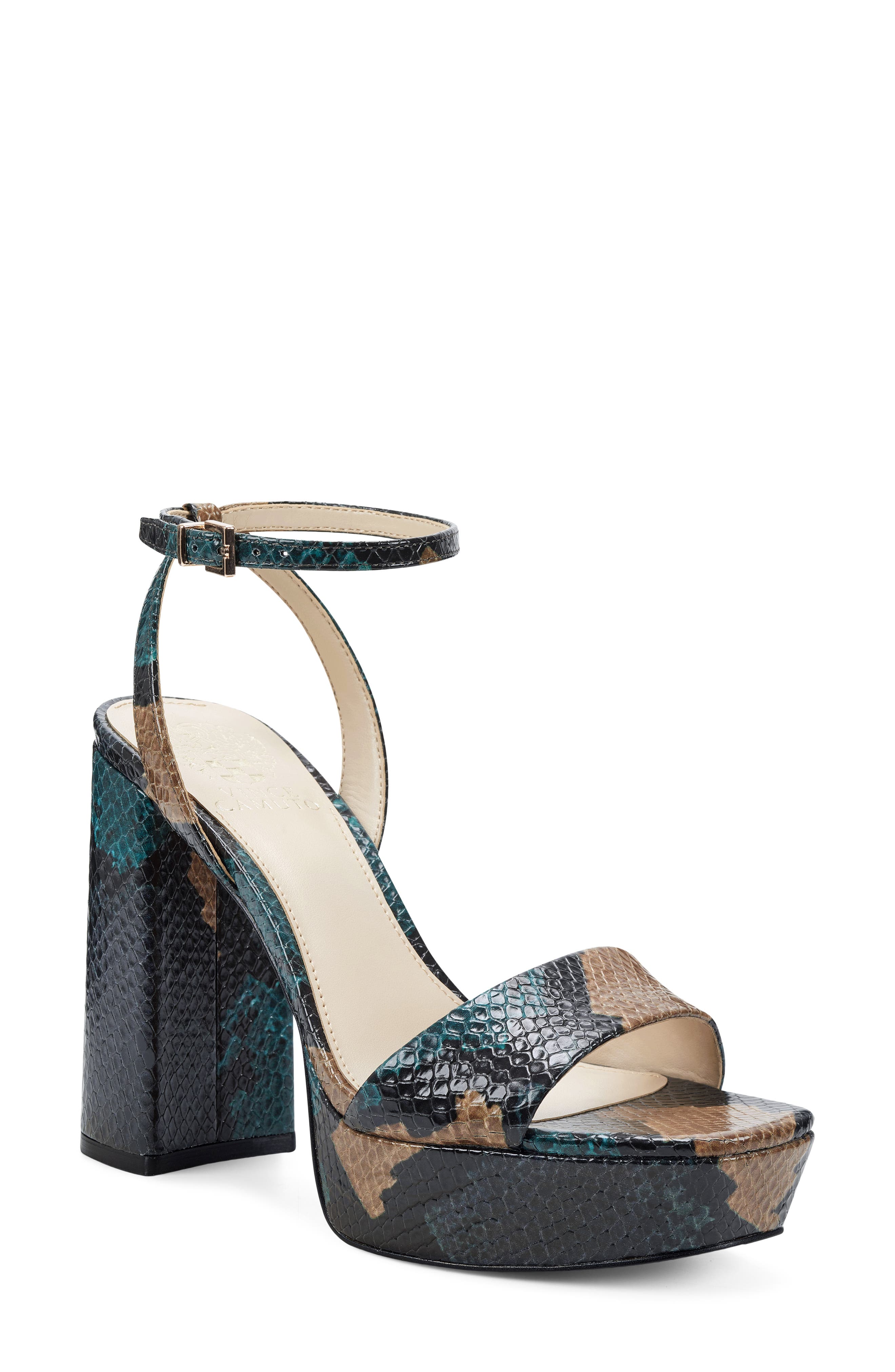 Chastin Platform Sandal, Main, color, DEEP TEAL