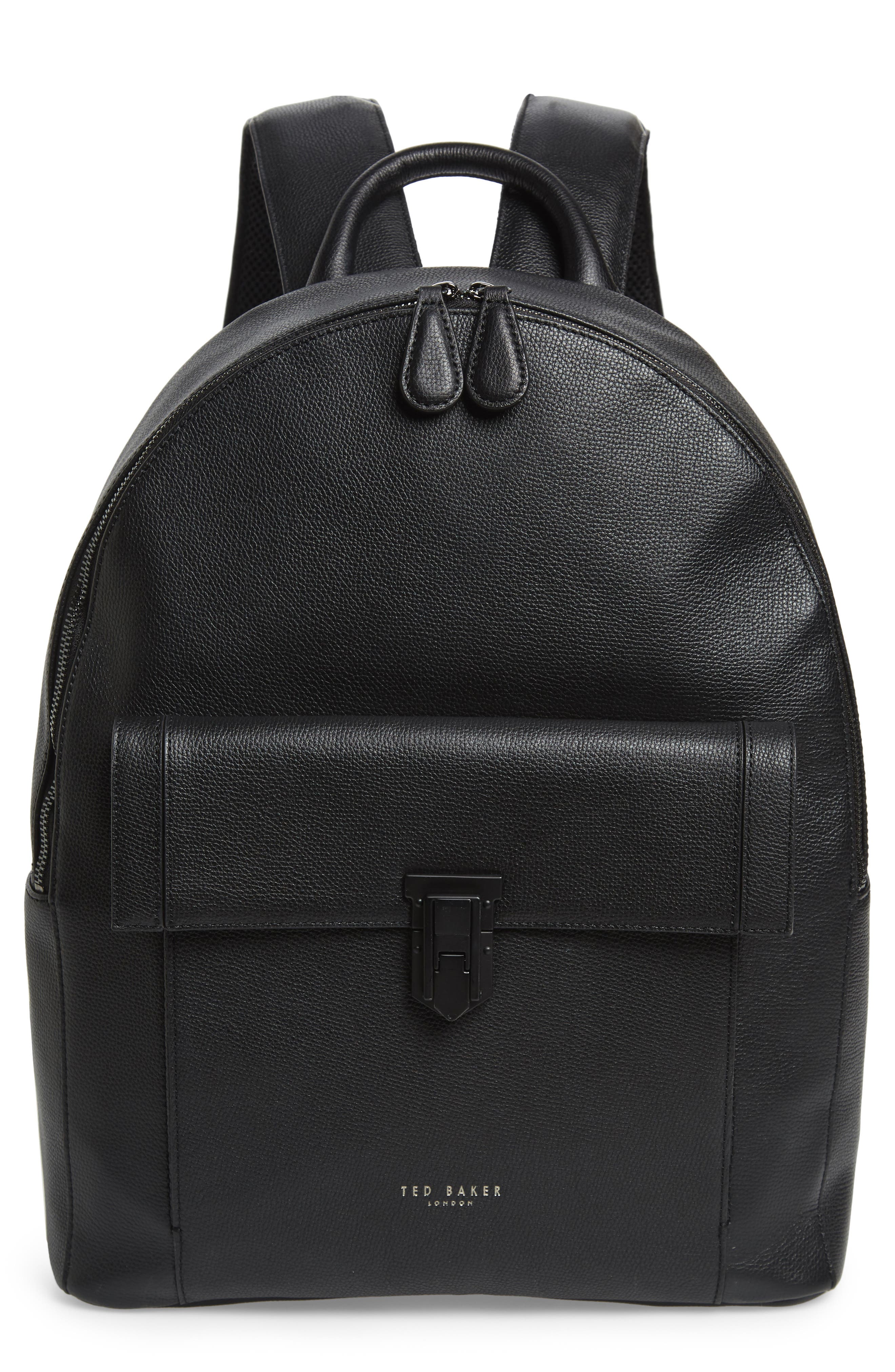 Ted Baker London Eastmo Leather Backpack, Main, color, 