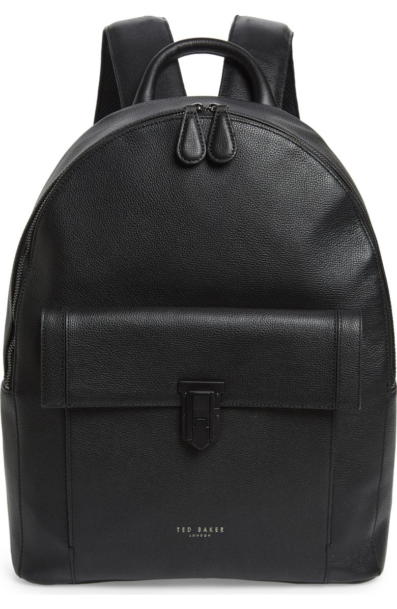 Ted Baker London Eastmo Leather Backpack, Main, color,