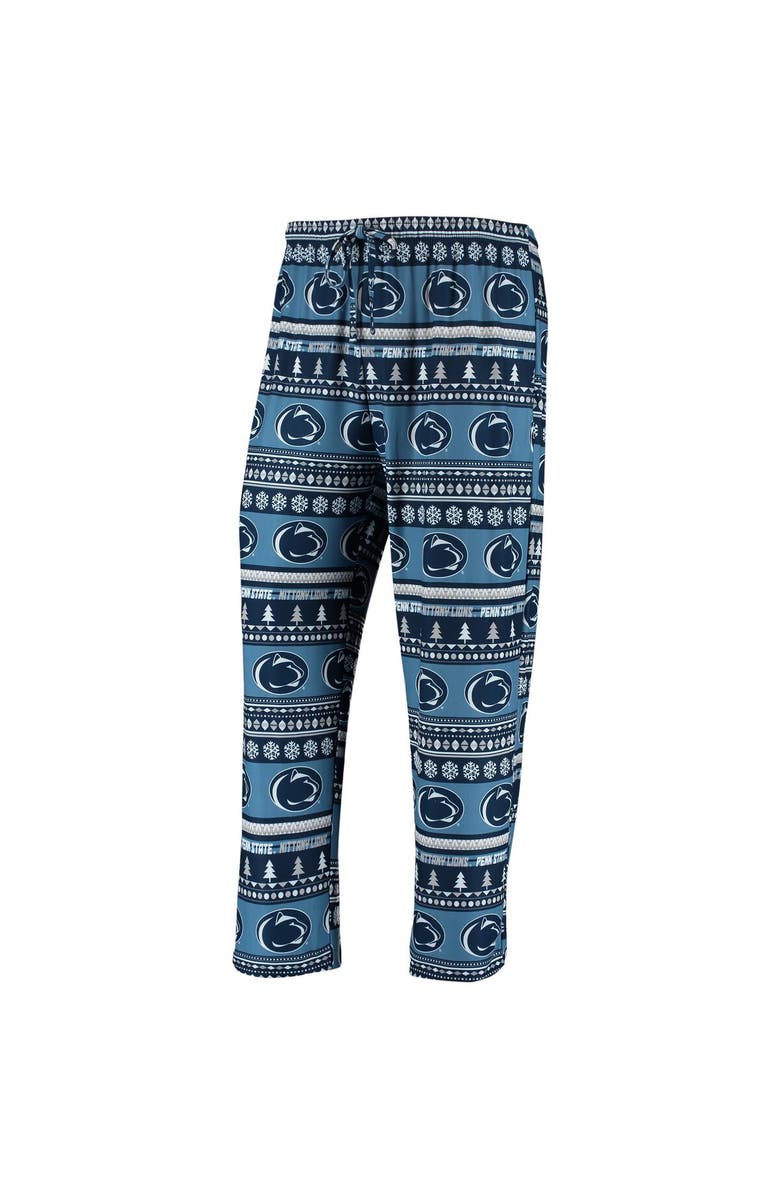 CONCEPTS SPORT Men's Concepts Sport Navy Penn State Nittany Lions Ugly Sweater Knit Long Sleeve Top and Pant Set, Alternate, color, Navy